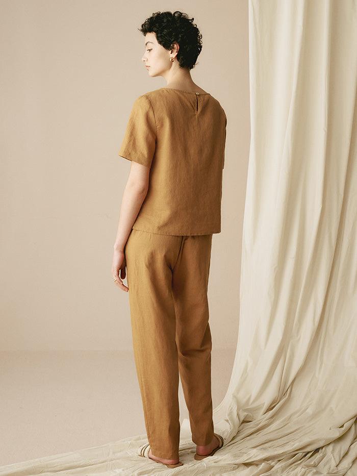 100% Linen Two-Piece Casual Linen Tracksuit COLLEEN