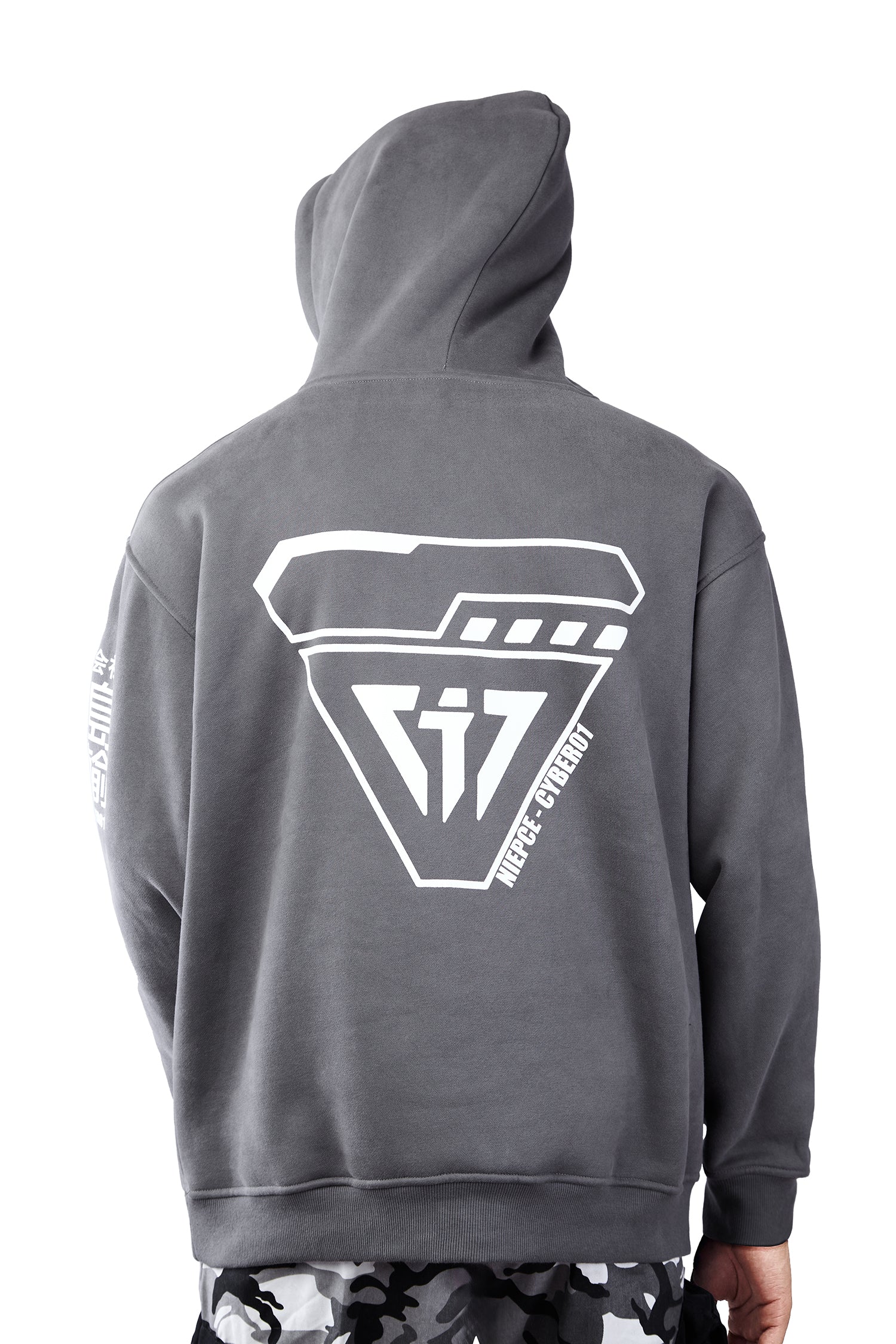 MHH1 Grey Niepce Cyber01 Hoodie