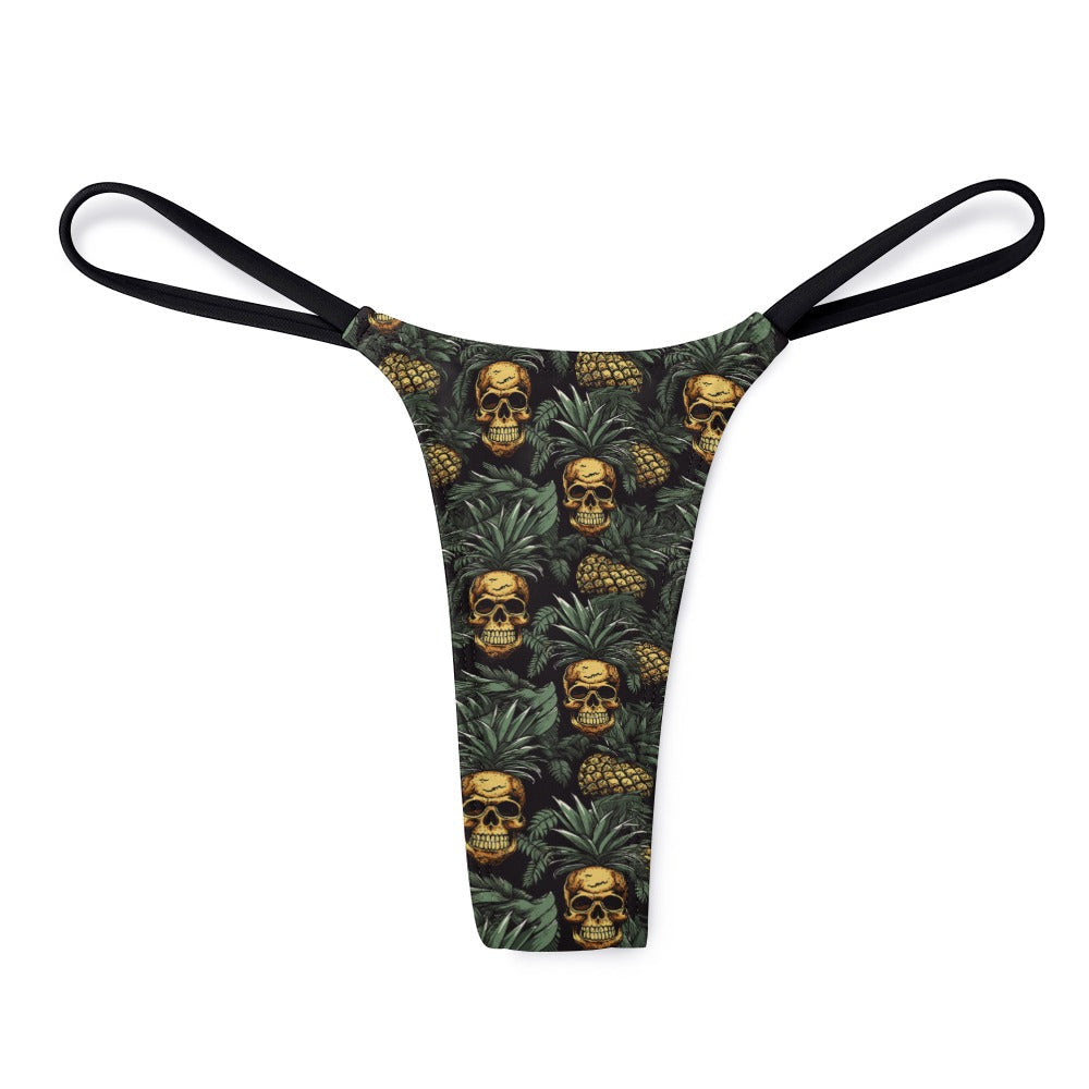 Pineapple Skull Thong