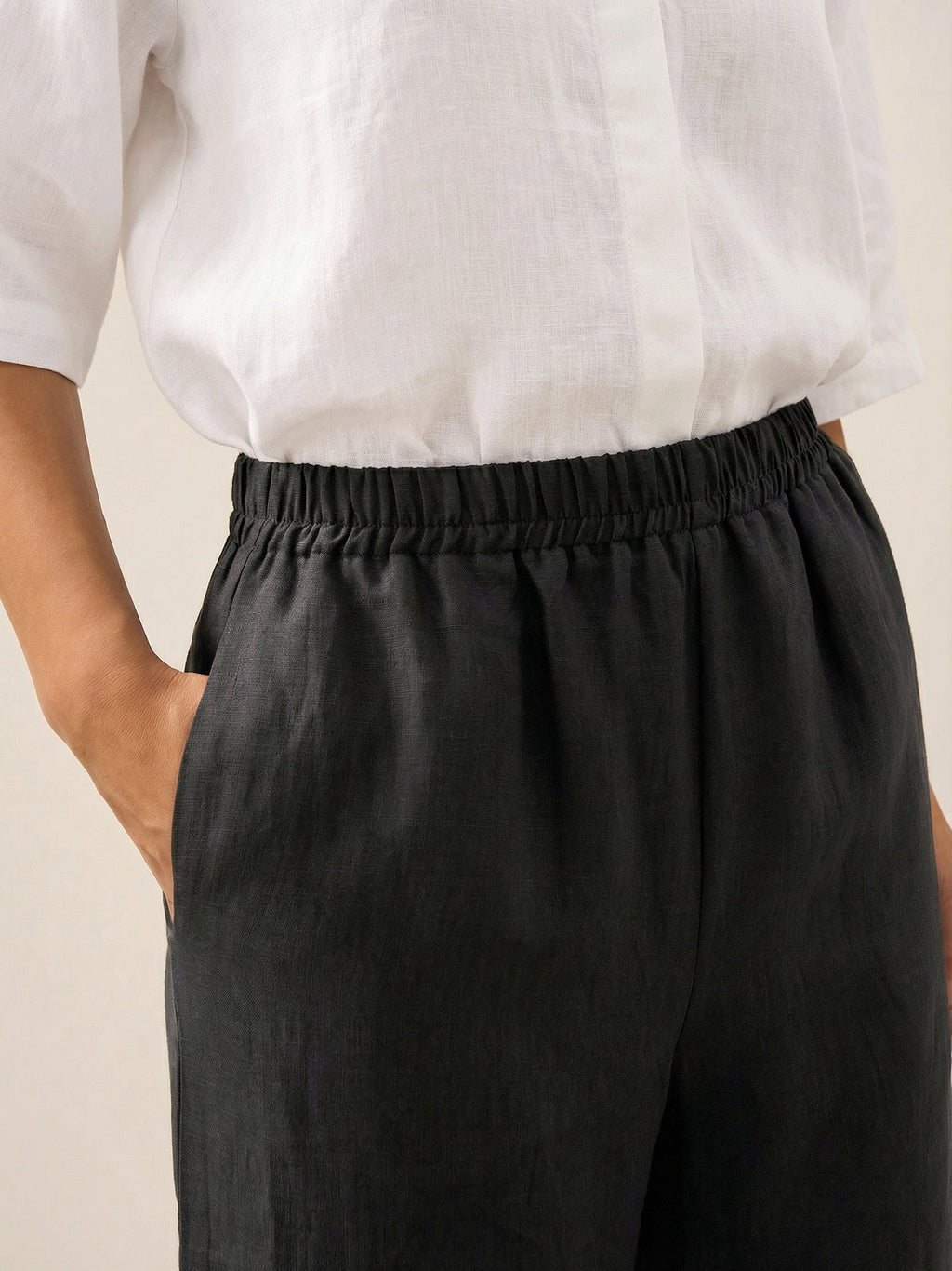 100% Linen Crop Pants RORY