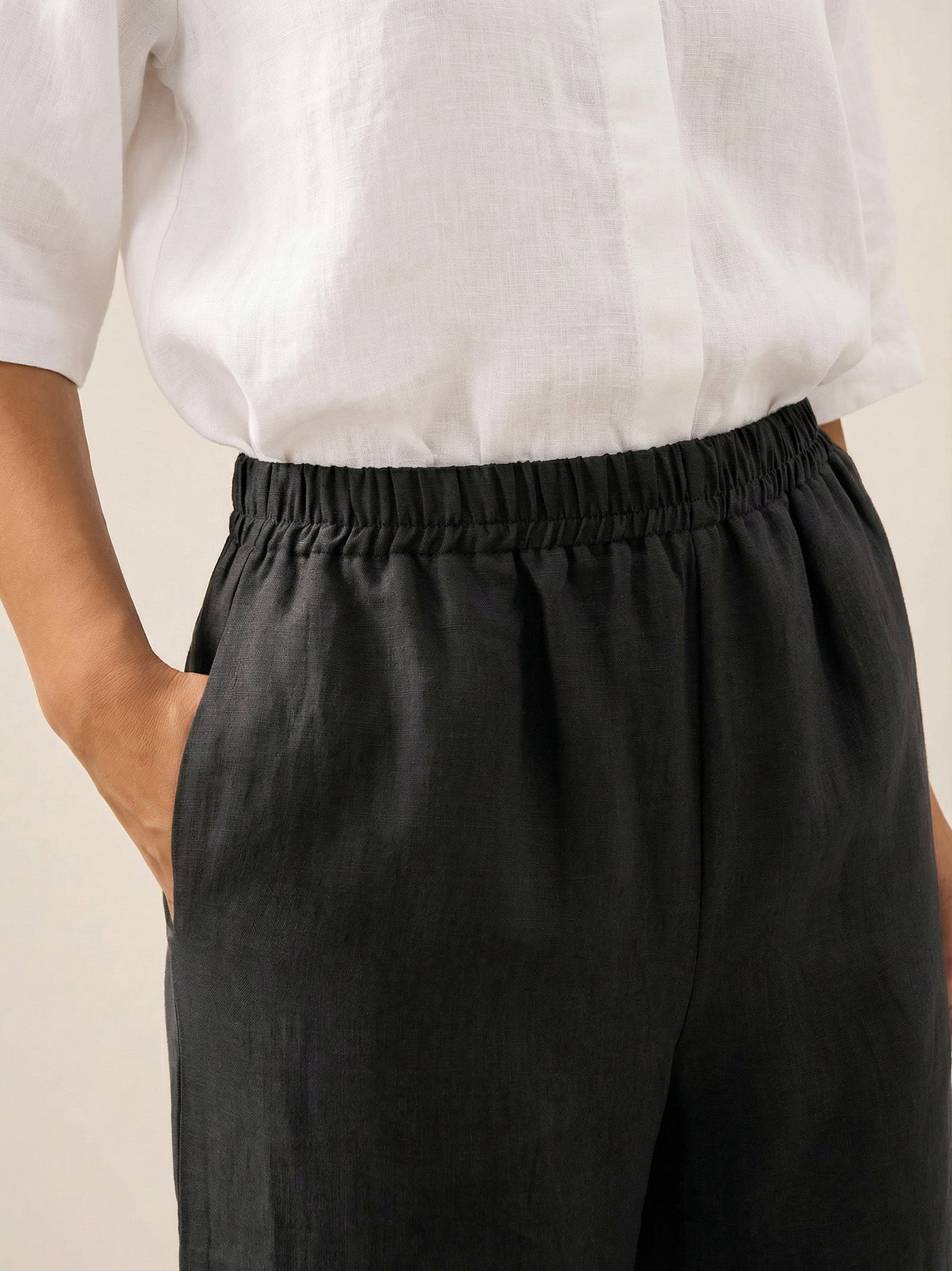 100% Linen Crop Pants RORY