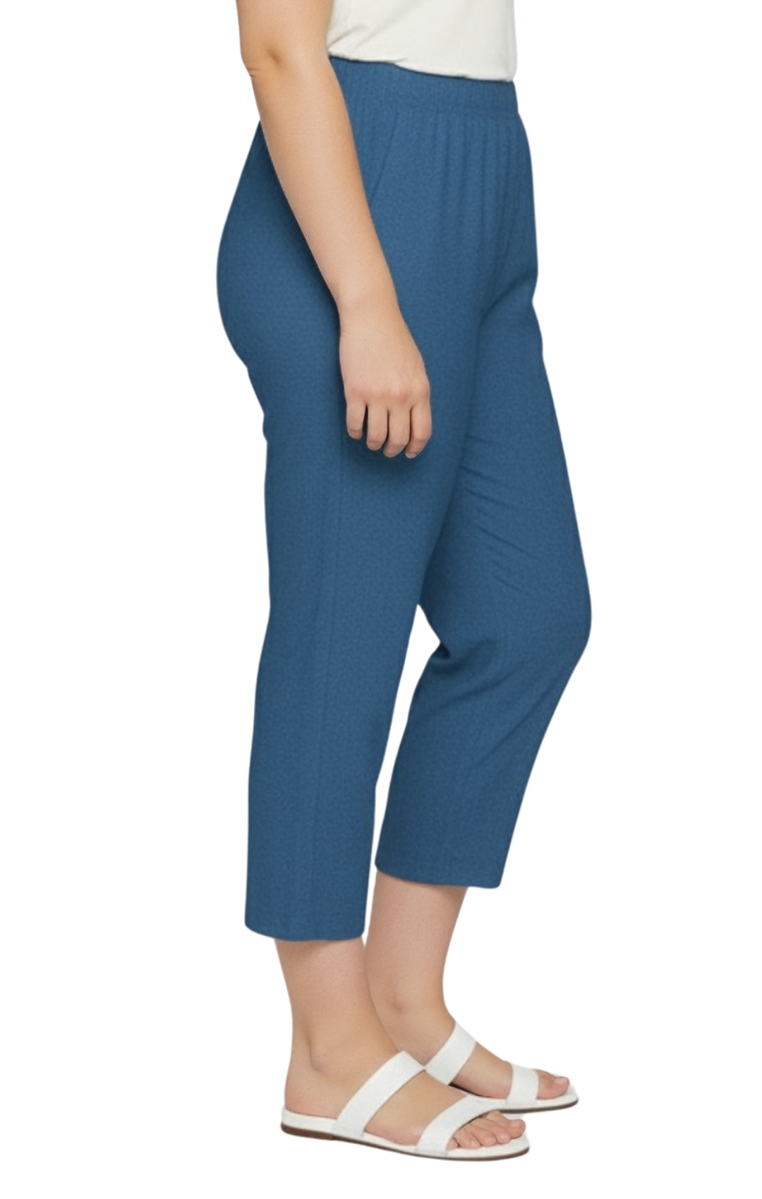 Women's Lightweight Stretch Denim Capri Pants — Comfortable Everyday Fit
