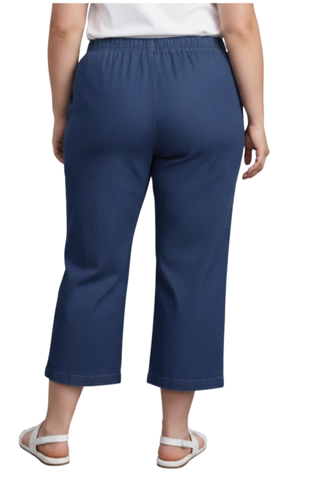 Women's Lightweight Stretch Denim Capri Pants — Comfortable Everyday Fit