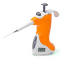 VistaLab 1057-0010 Ovation QS Quick Set Digital Ergonomic Single-Channel Pipette, 1 to 10 uL, Orange
