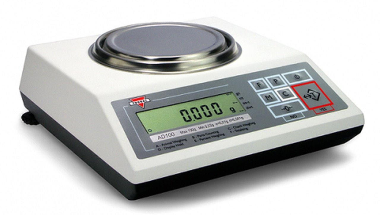 Torbal AD520 LCD Precision Balance w/ RS232, USB, Clock, Backlit, 520 g x 0.001 g