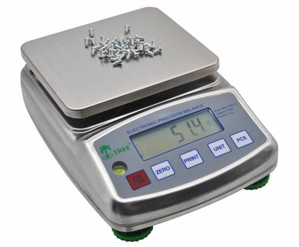 TREE HRB-S 1002 TL Stainless Steel Precision Balance, 1000 g x 0.01 g