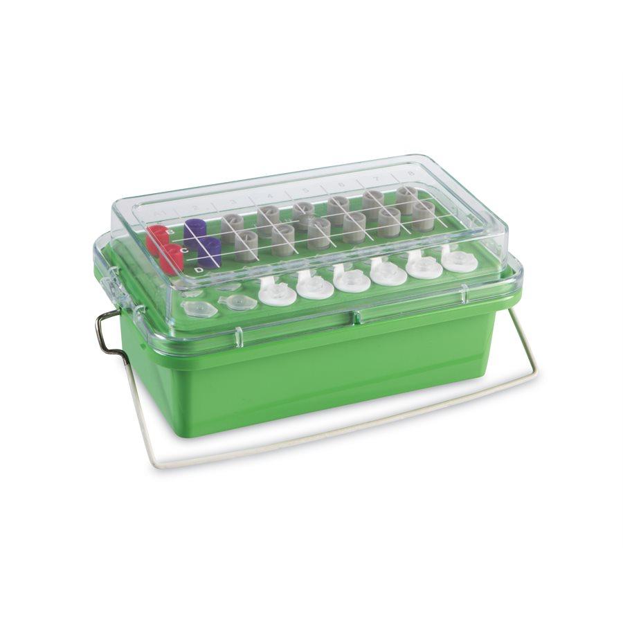 Heathrow Scientific 120070 True North Mini-Cooler, 0°C 12-Place, Green