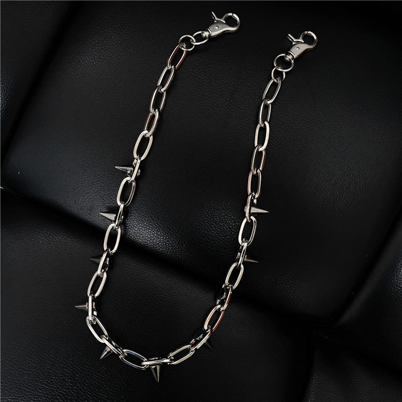 Rivet waist chain punk cool pants chain