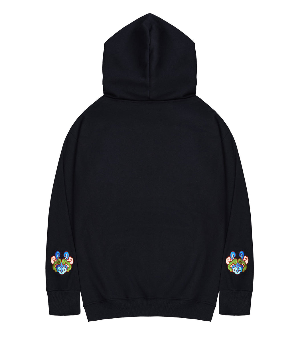 KH9232 Mountains Embroidery Hoodie