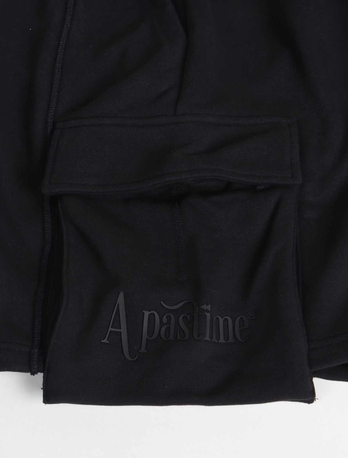 Apastime Vacation in Portugal French Terry Belted Shorts - Black