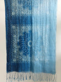 Artisanal 100% Linen Wax-Dyed Scarf