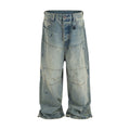 SANDWASH BAGGY BIKER DENIM