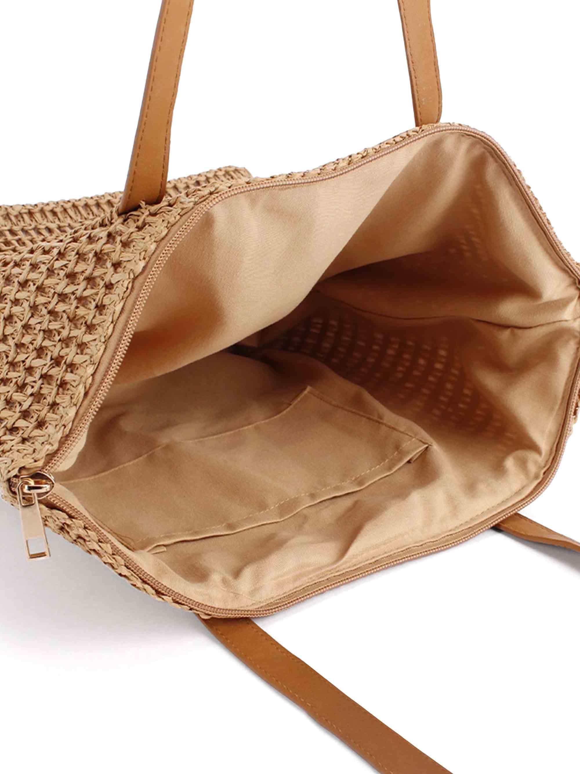 Woven Tapered Tote