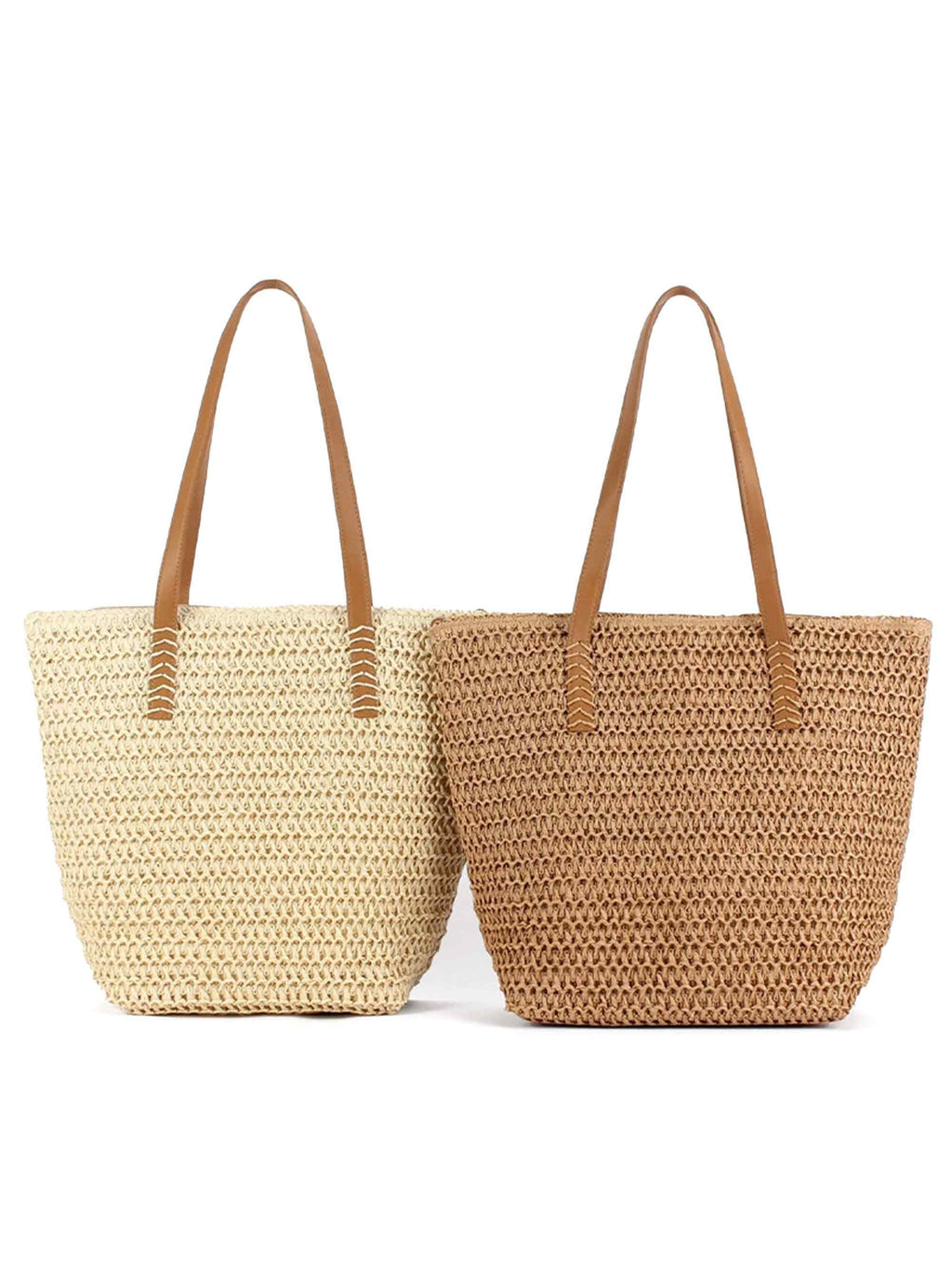 Woven Tapered Tote