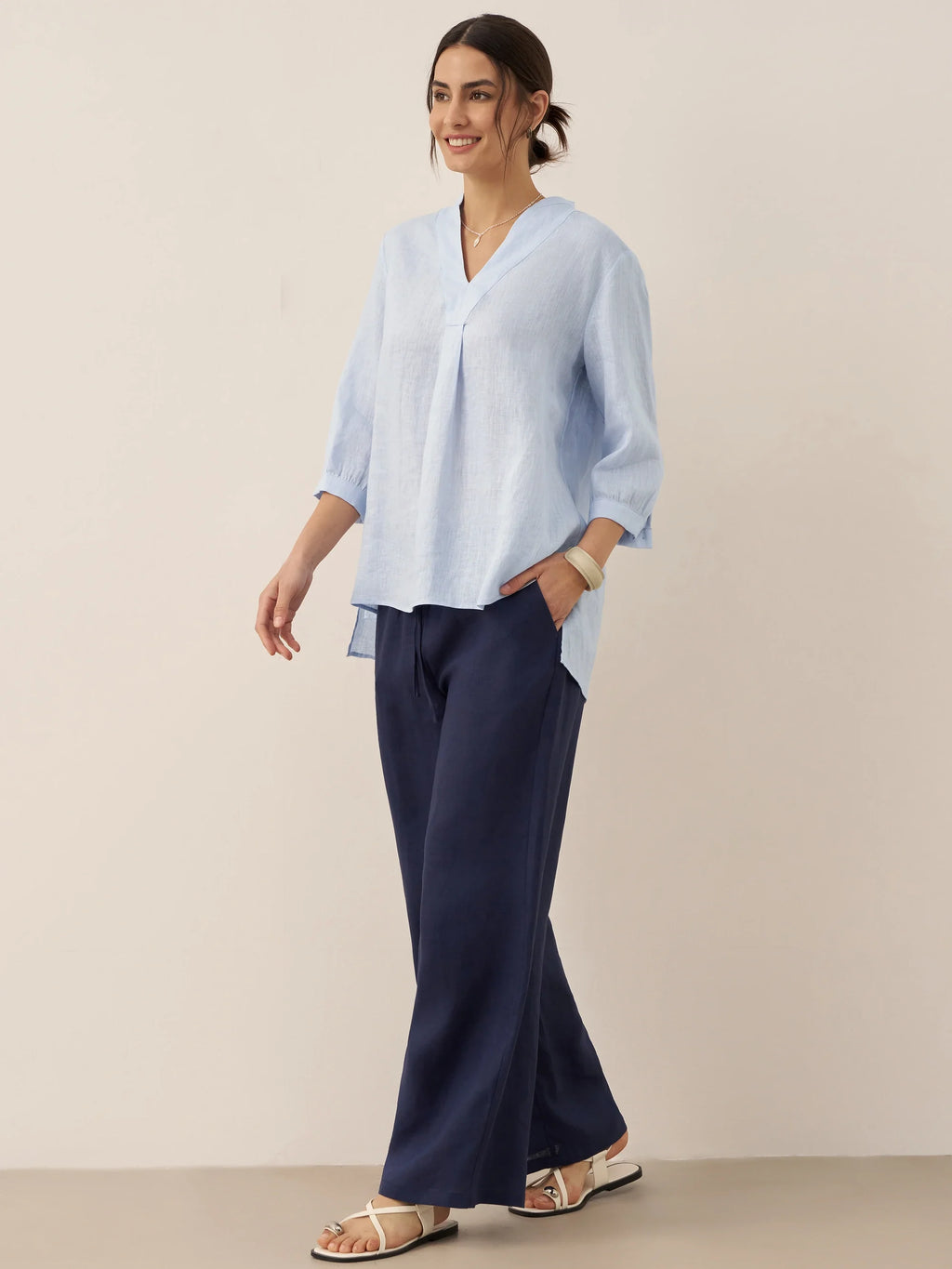 100% Linen Classic Pants LYON