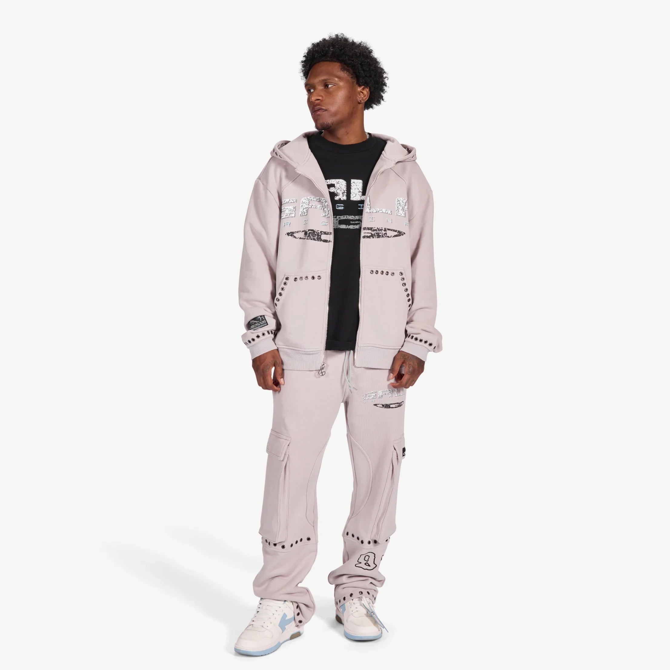 Gala Original Harpy Grommet Hoodie - Washed Cement