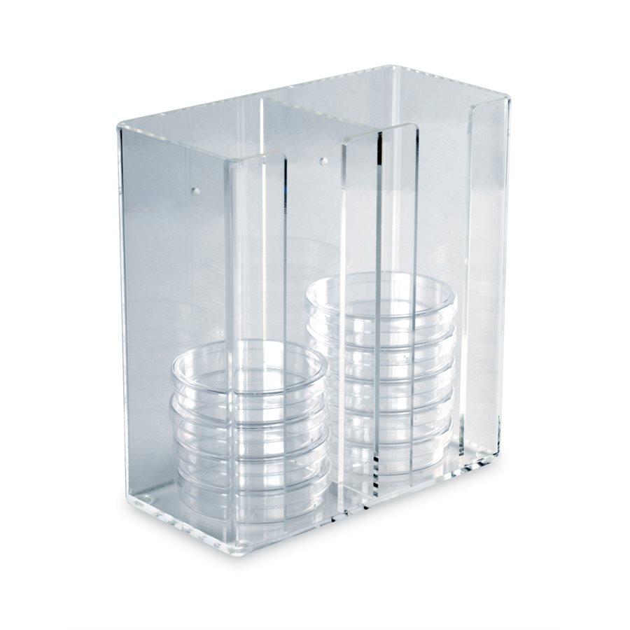 Heathrow Scientific 23452 Petri dish dispenser, holds 30 x 100 mm dishes in 2 compartments