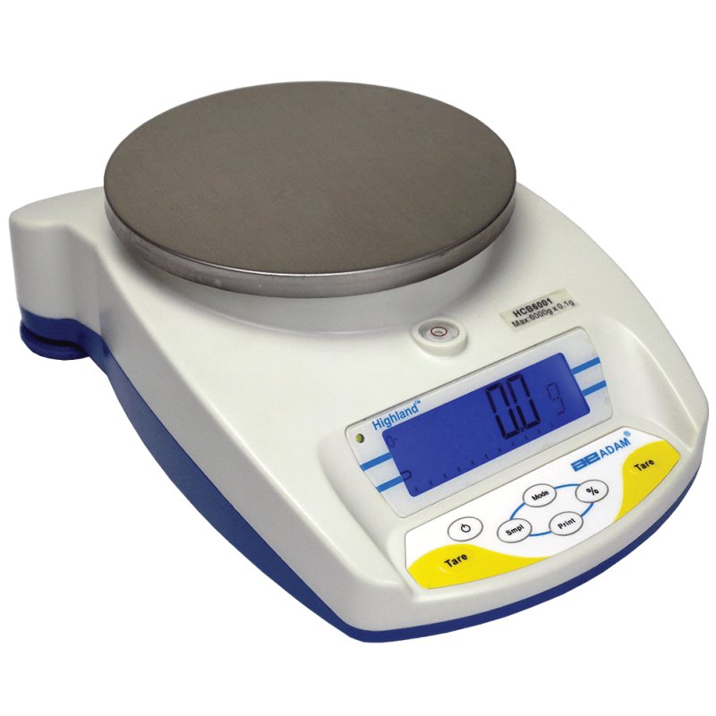 Adam Equipment HCB 6001 Highland Portable Precision Balances, 6000 g x 0.1 g