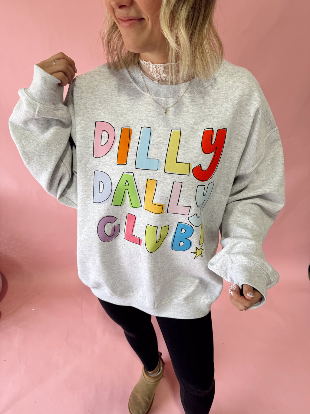 Dilly Dally Club Crewneck