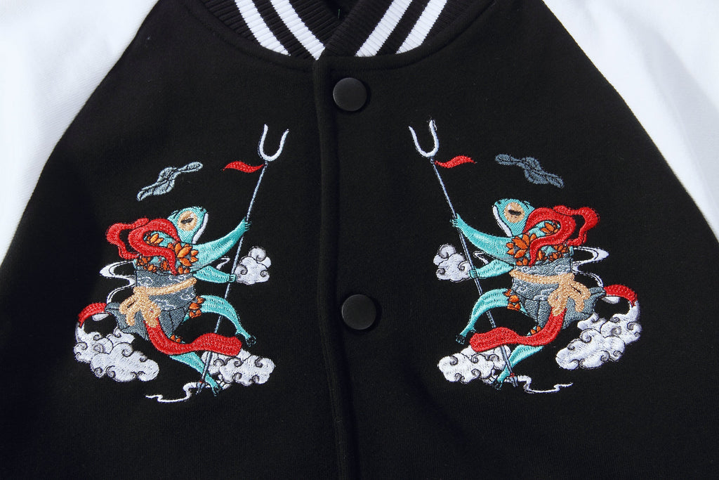 KH3002 Frog Embroidery Jacket