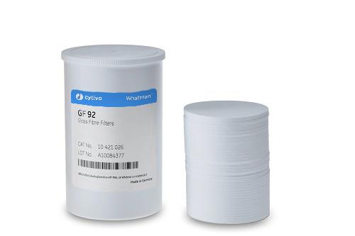 Whatman 10421019 Filter Circles, 42mm Dia, with Binder Grade GF 92, 200/pk