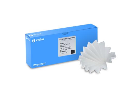 Whatman 10331456 Filter Circles, 500mm Dia, Folded Prepleated Grade 520 a, 100/pk
