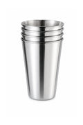 Stainless Steel Kids Cups — Set of 4 | BPA-Free, Dishwasher Safe