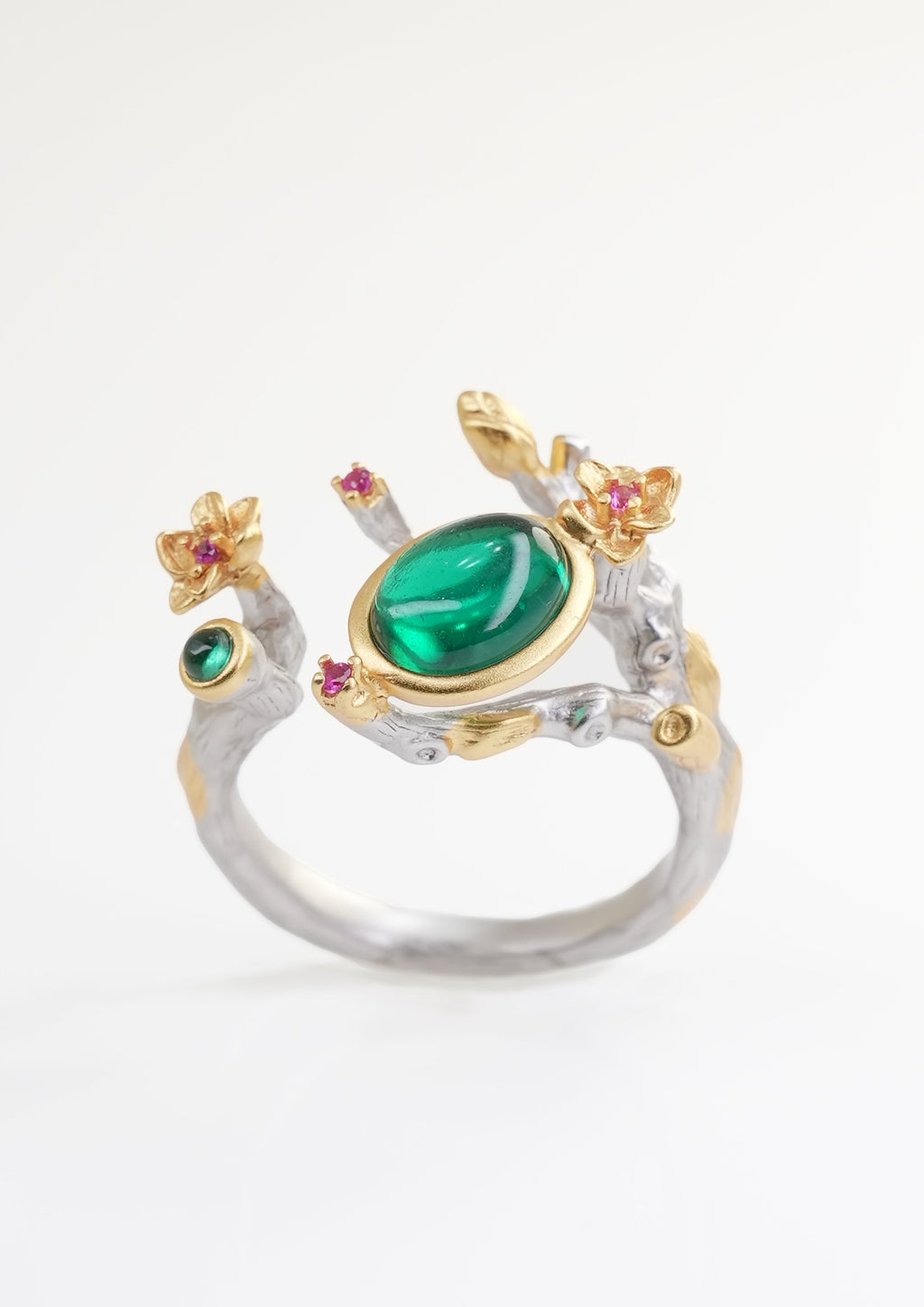 Exquisite Emerald Ring - Enchanted Branch