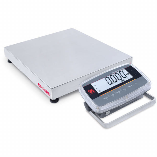 Ohaus i-D61PW125WQL5 Defender 6000 Washdown Bench Scale, 125000 g x 5 g, 18" x 18", NTEP