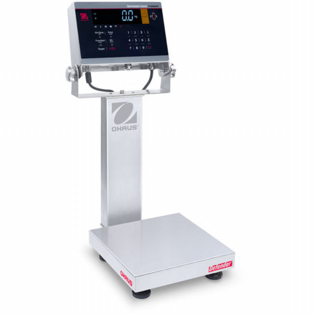 Ohaus i-D61XWE25WQL7 Defender 6000 Washdown Bench Scale, 25000 g x 1 g, 18" x 18", NTEP