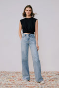 Angeles High Rise Baggy Jeans HJ103