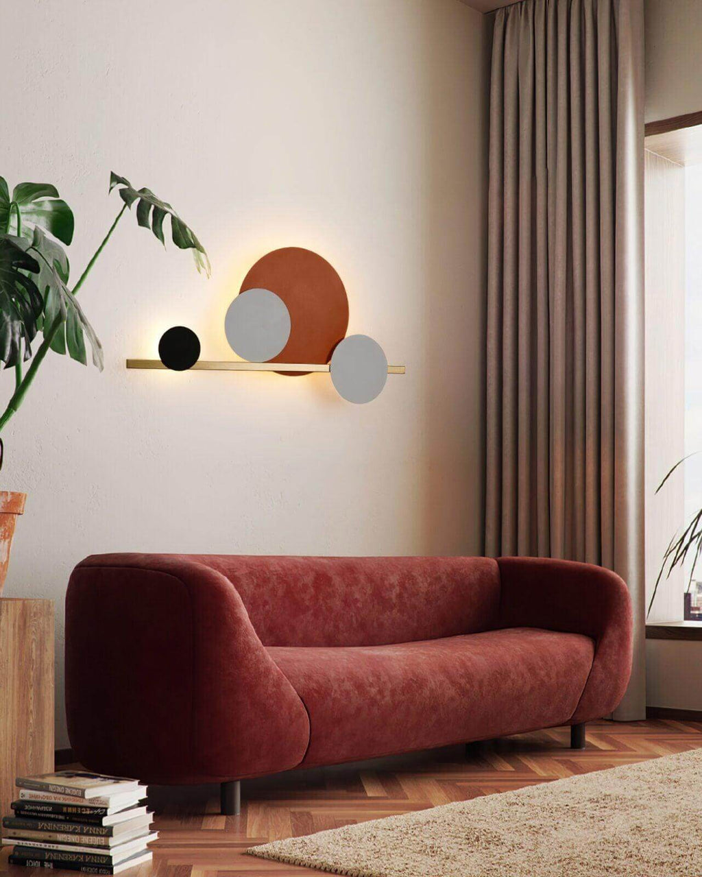 4 Circle LED Wall Light