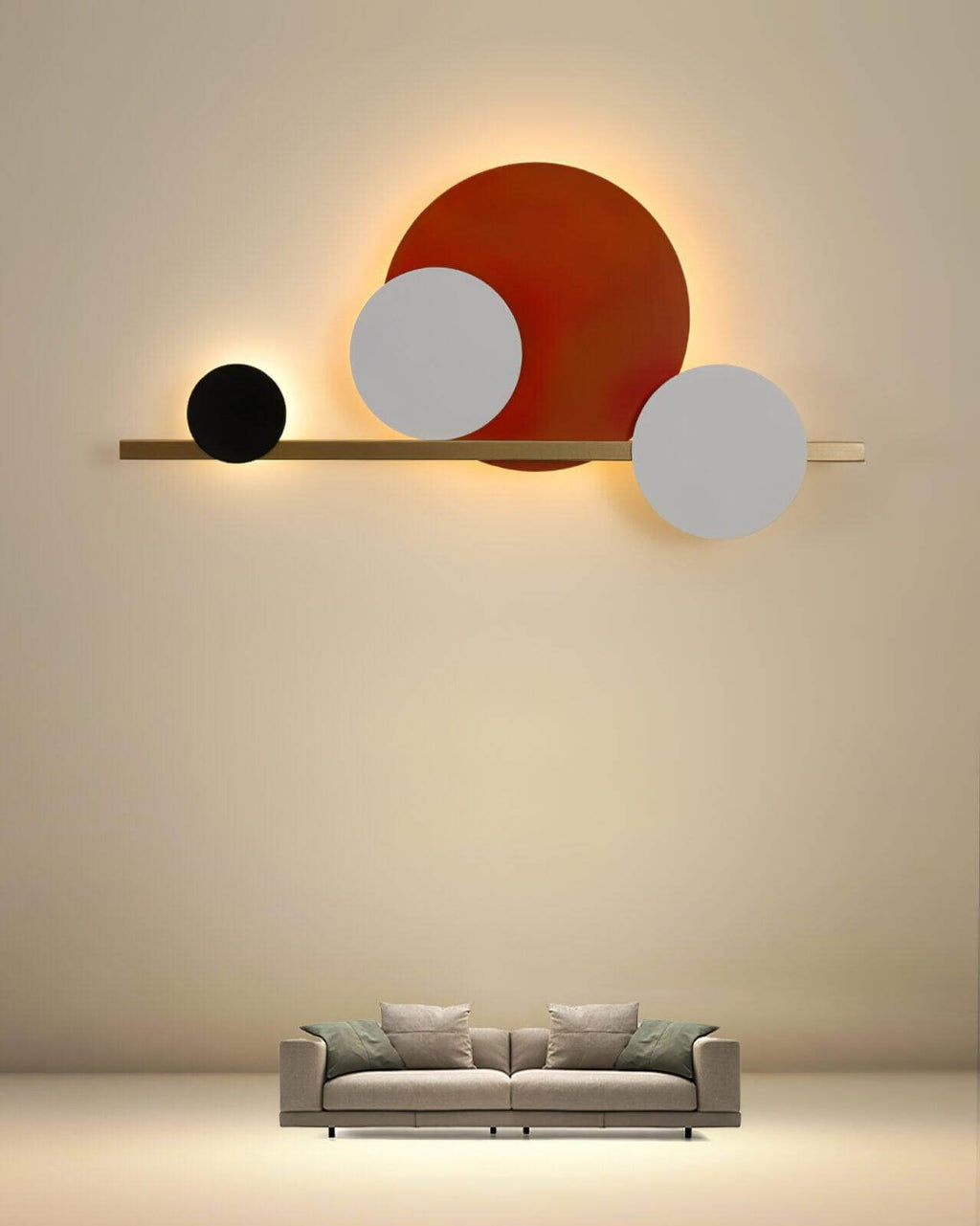 4 Circle LED Wall Light