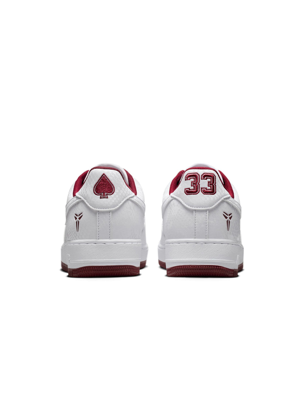 Nike Mens Kobe Air Force 1 Low - White/Team Red