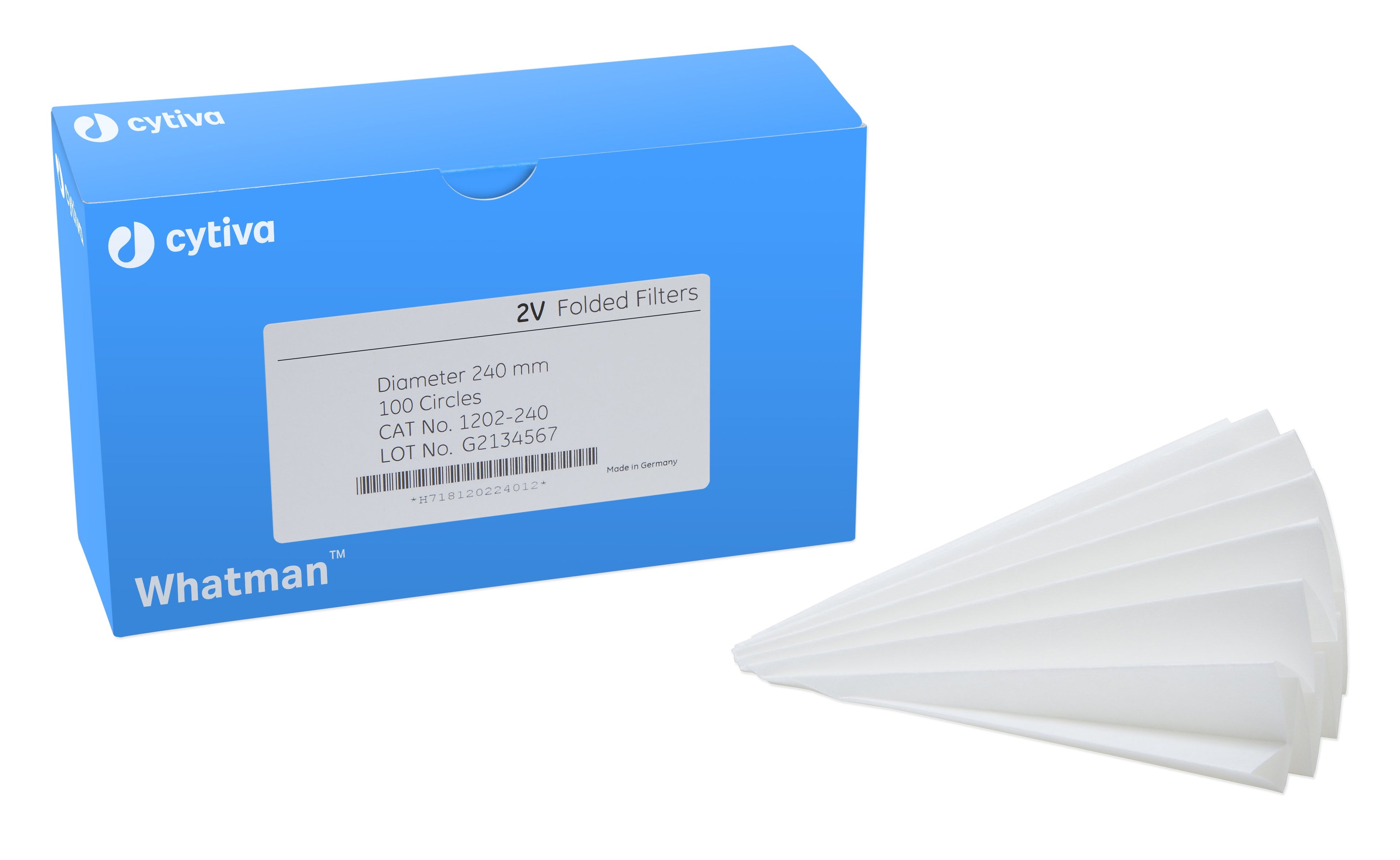 Whatman 1202-385 Qualitative Filter Paper, Grade 2V, 385 mm circle, 100 Pack