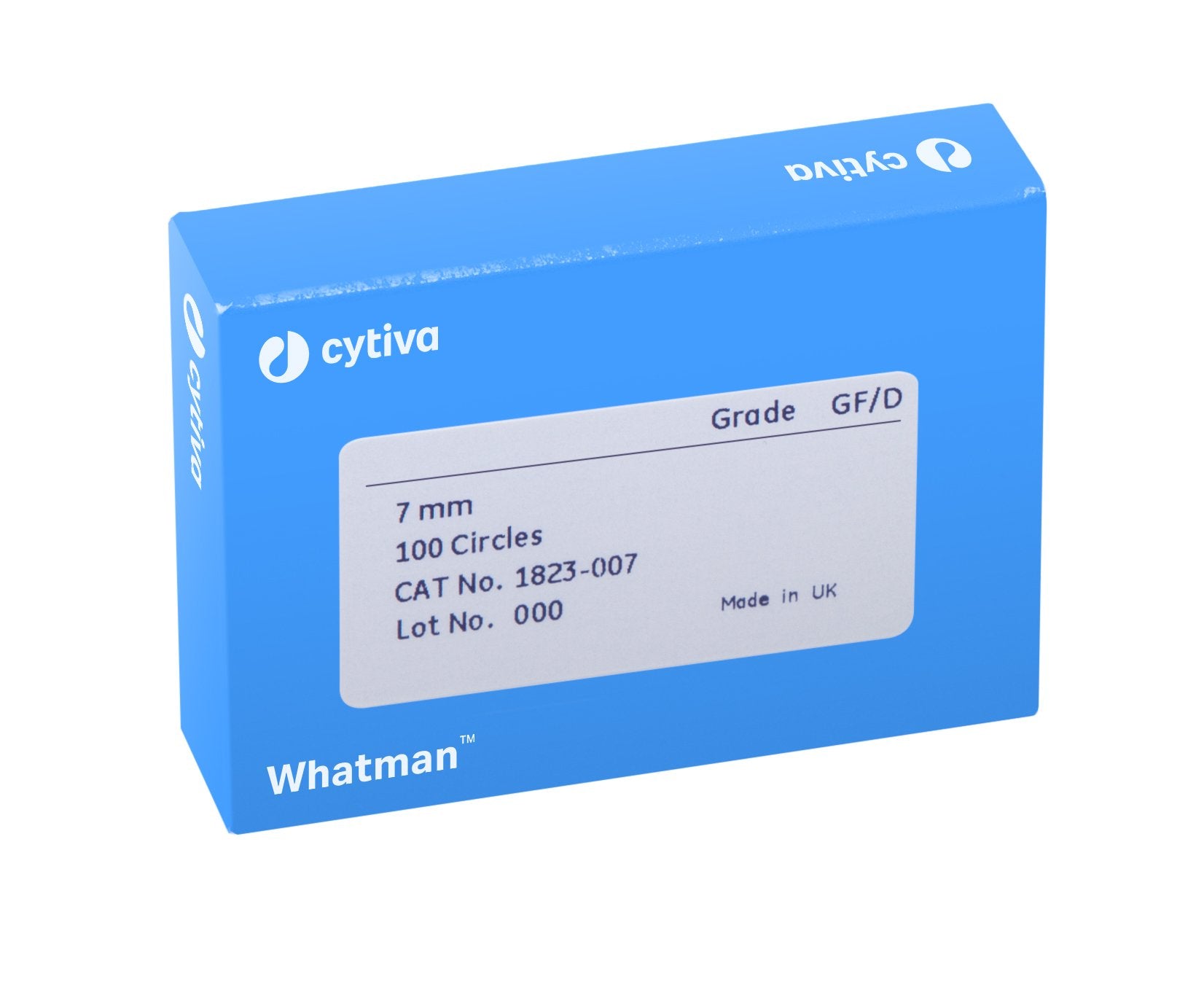 Whatman 1823-125 Filter Circles, 125mm Dia, Binder Free Grade GF/D, 25/pk, 4bx/pk (PN:1823-125)