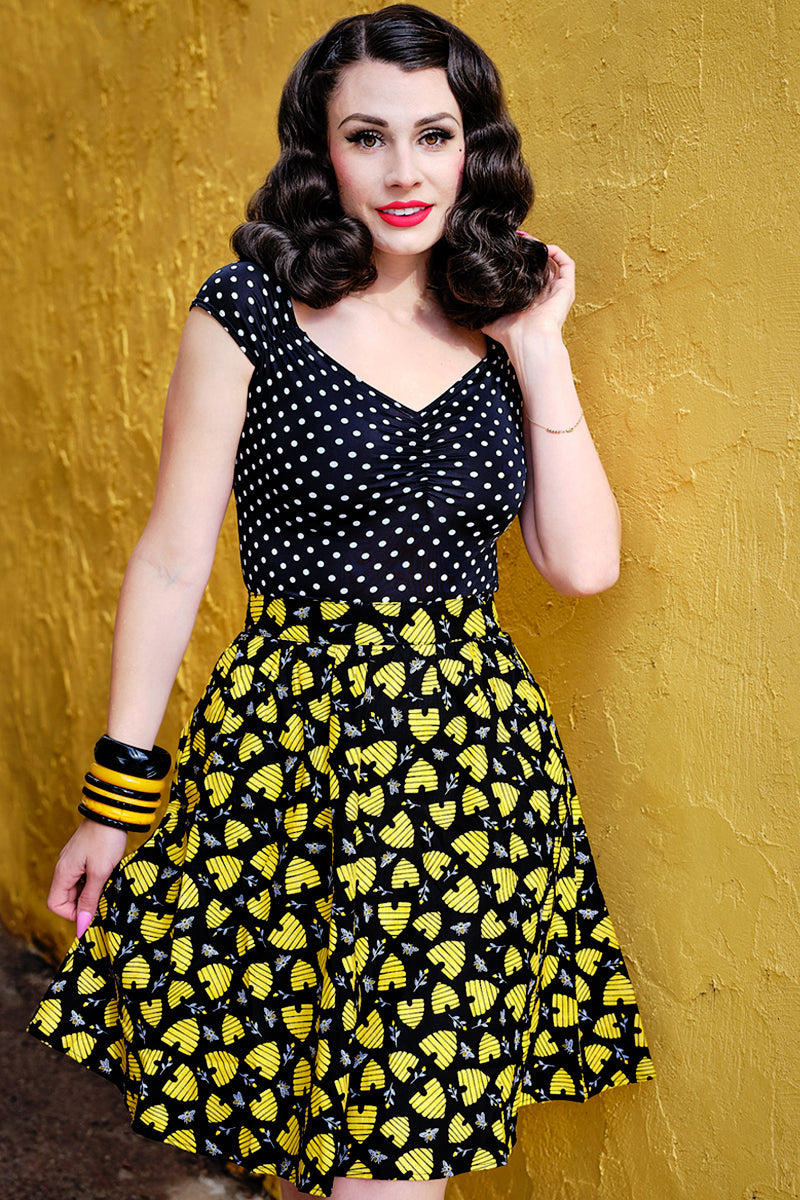 Isabel Top in Polka Dots - 2X only