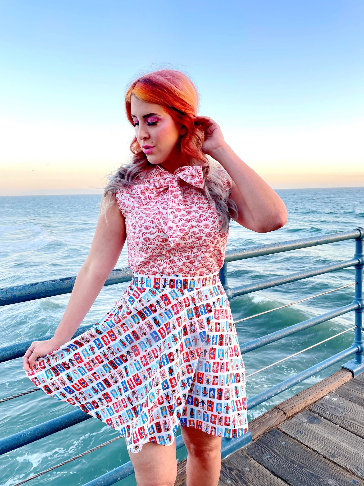 Umbrella Bow Top - Plus Sizes only