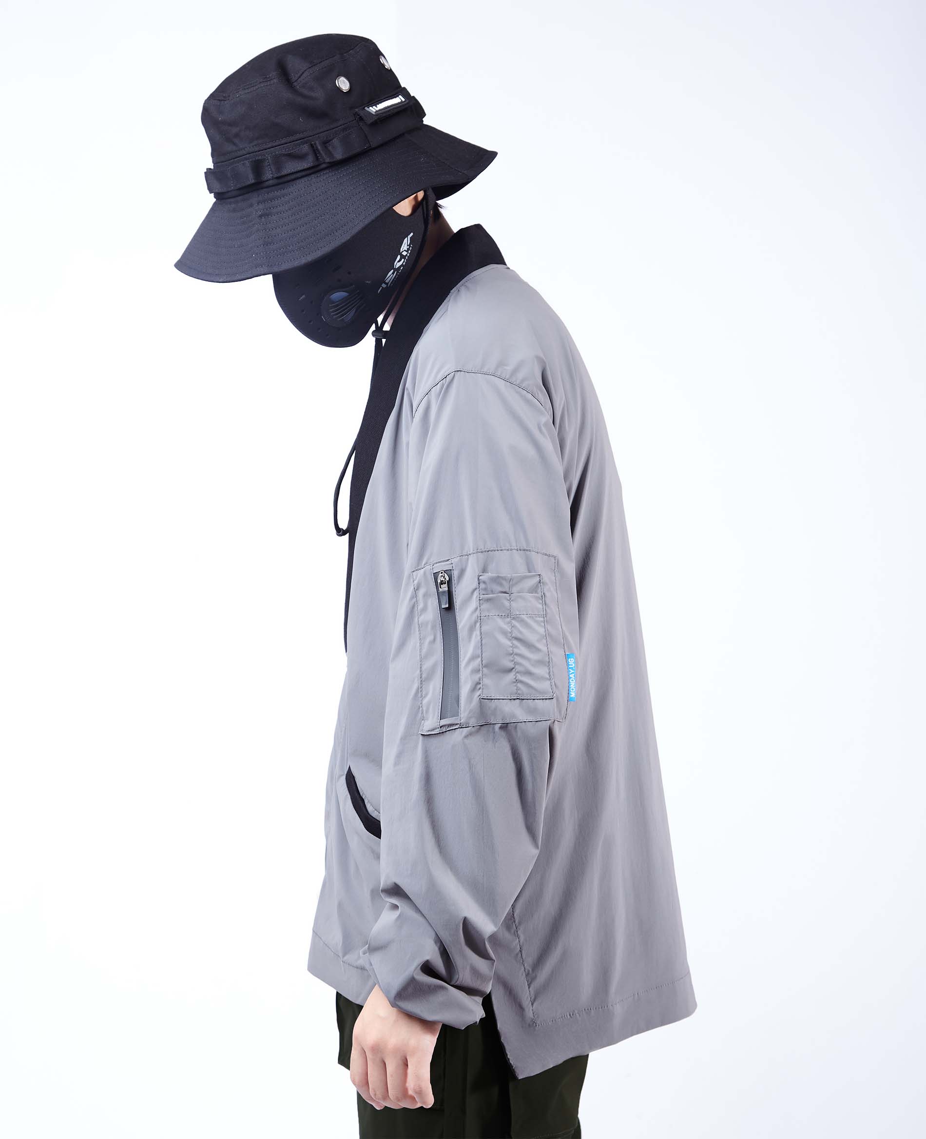 APT2809 Grey Kimono Shirt