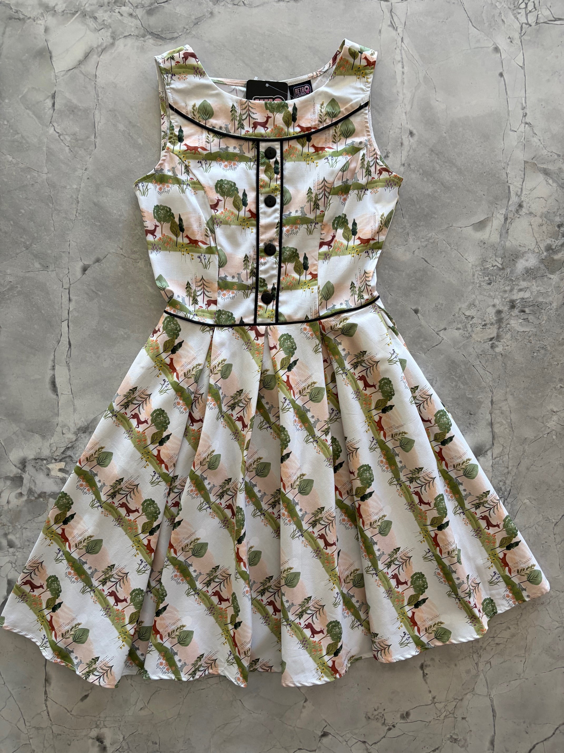 Elizabeth Dress in Woodland Sunset
