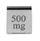 Ohaus 80781123 Class 1 Stainless Steel Calibration Weight - 500 mg