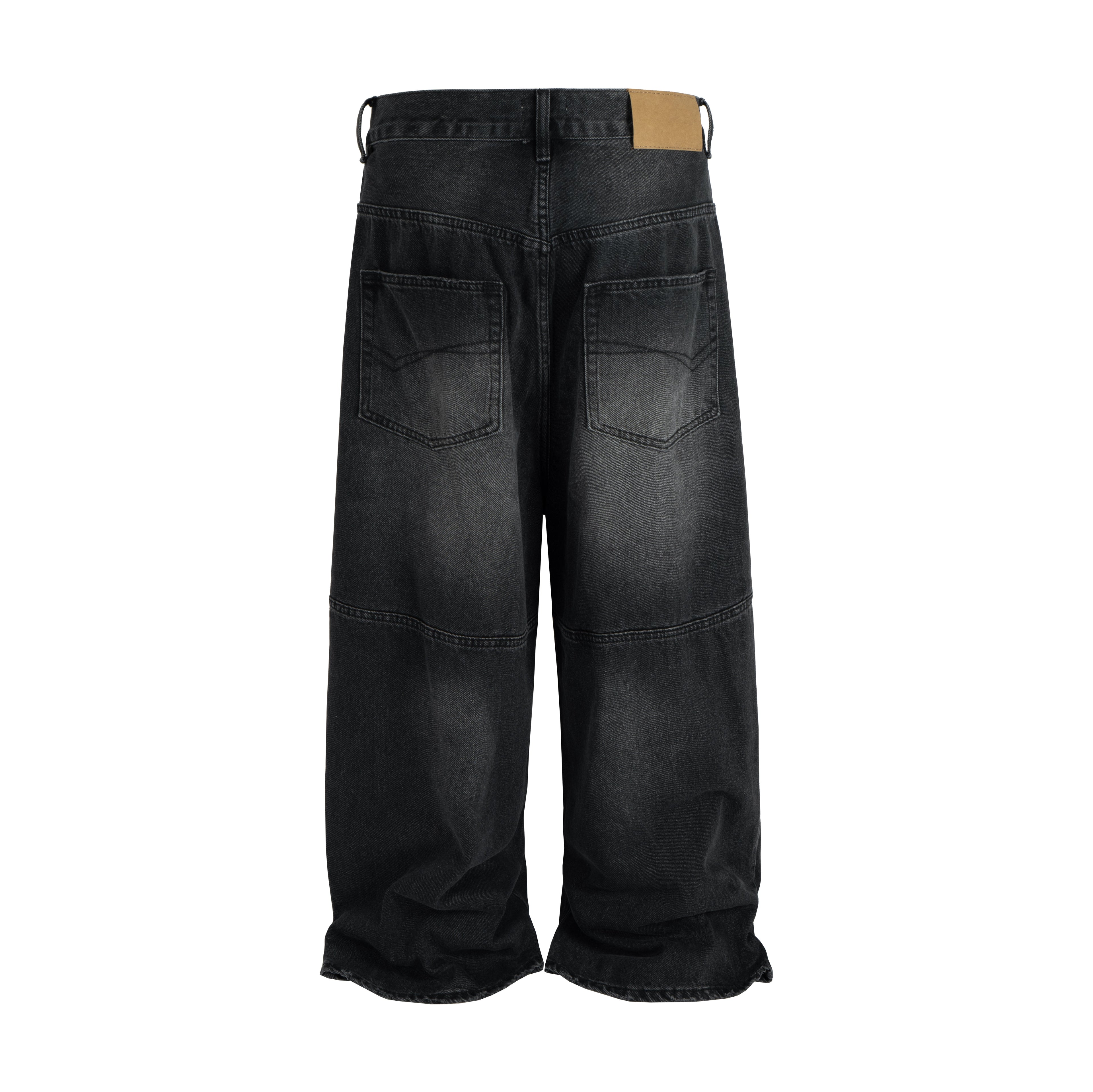 NOIR BAGGY BIKER DENIM
