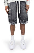 Rebel Denim Frosty Denim Jorts - Black Sand