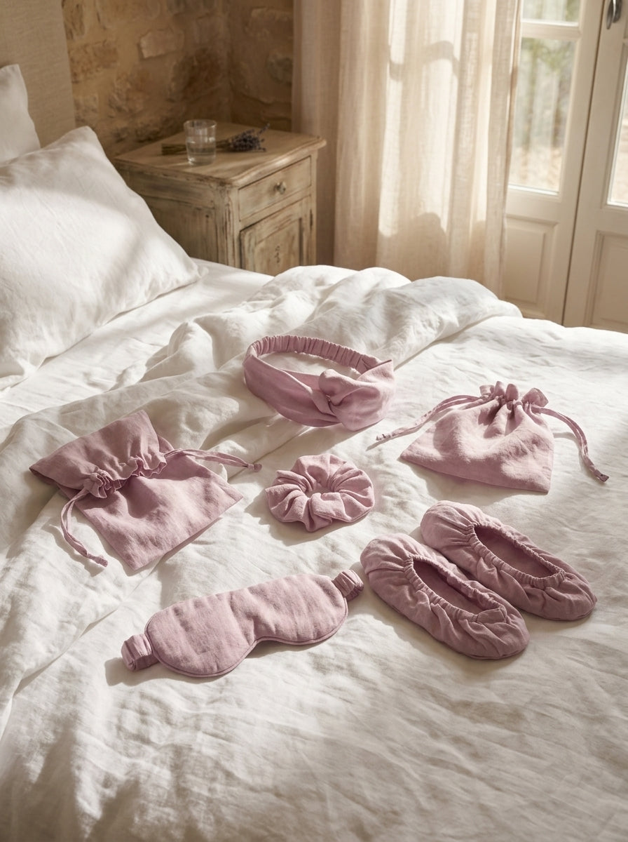 Linen Sleep and Travel Comfort Set