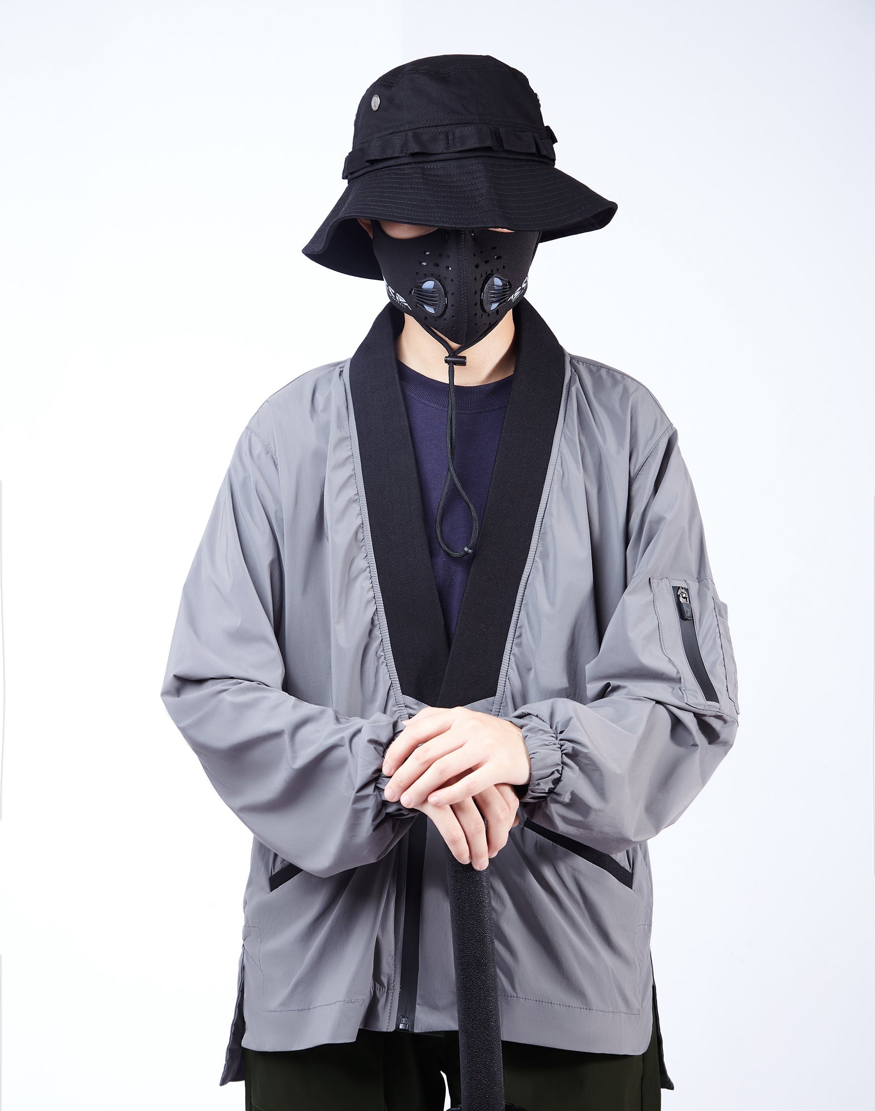 APT2809 Grey Kimono Shirt
