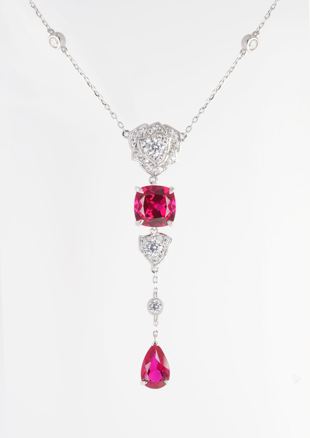 Exquisite Ruby Necklace - Ruby Veil