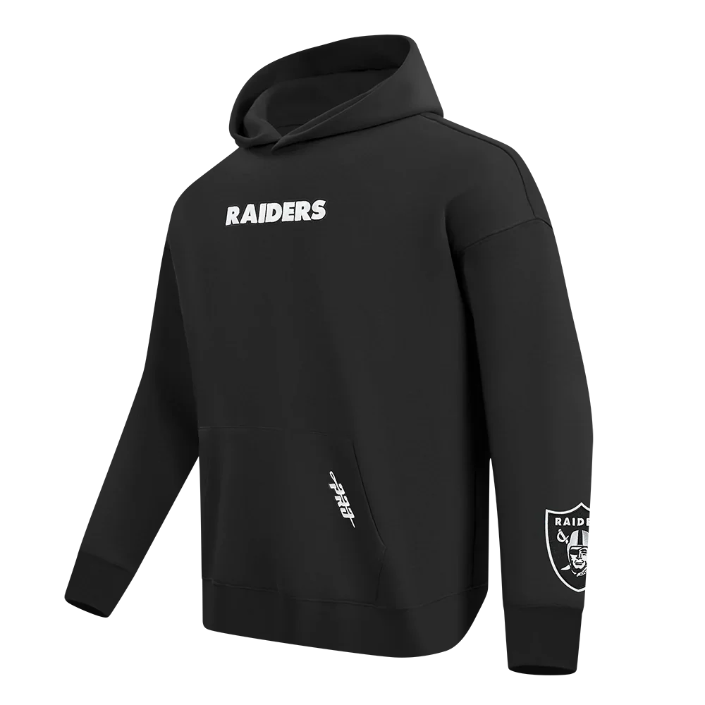 Pro Standard Las Vegas Raiders Wingspan Drop Shoulder Hoodie - Black