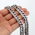 chunky silver necklace