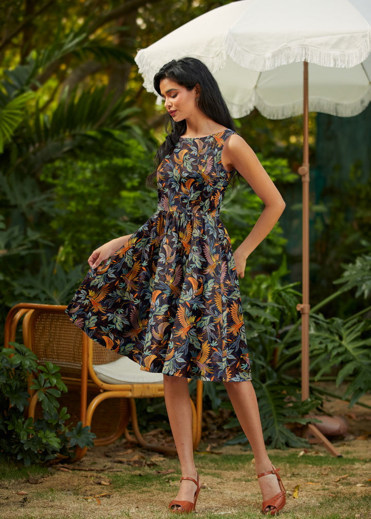 Birds of a Feather Vintage Dress