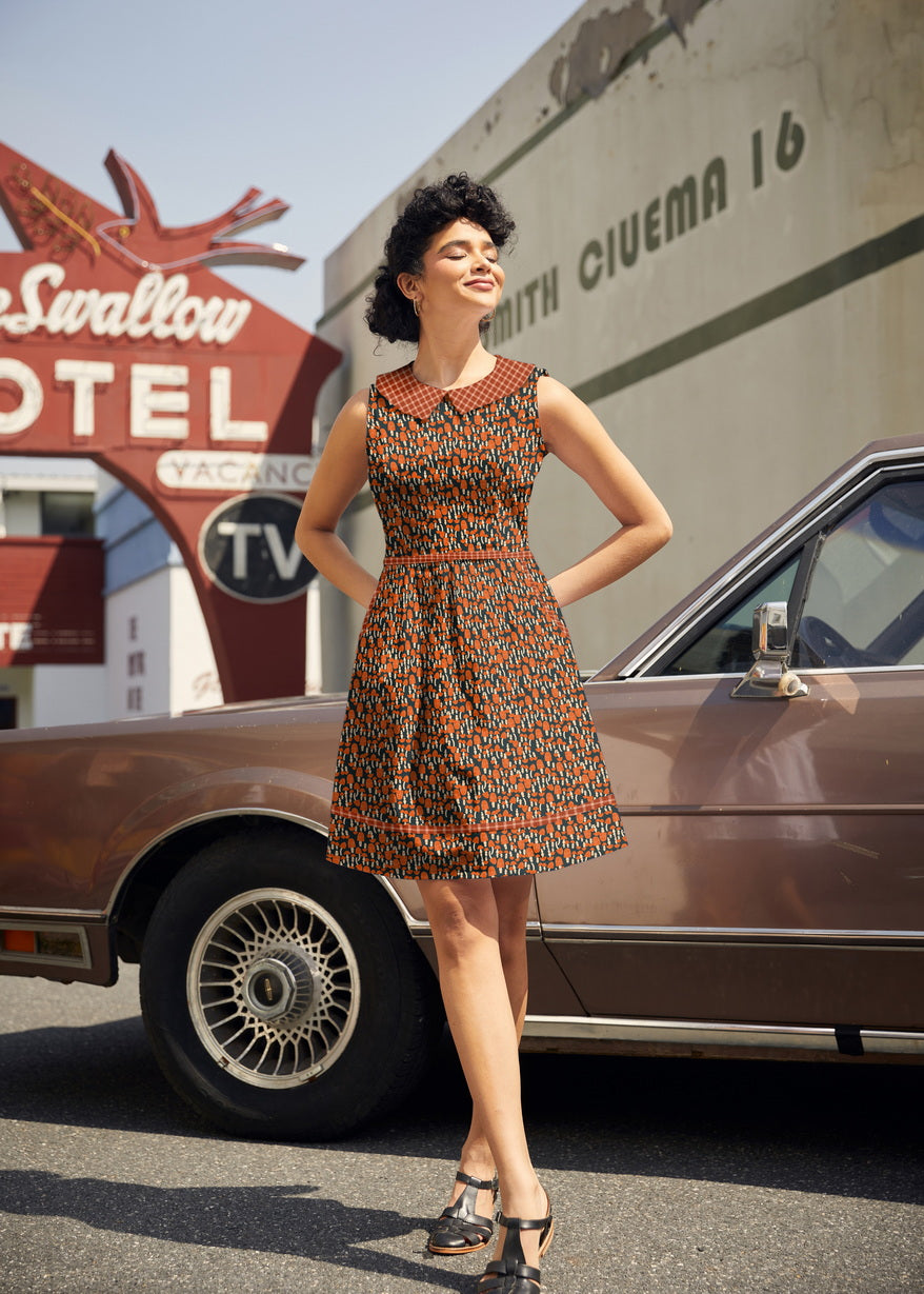 Mushroom Collared Dress